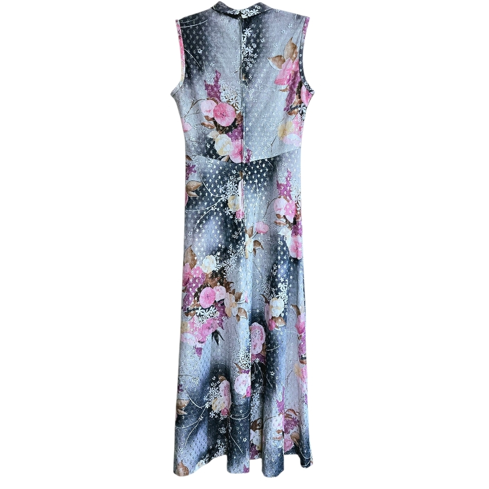 Vintage Brief Originals Floral & Metallic Maxi Dress - Picture 4 of 8